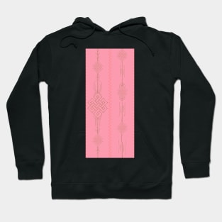 Eternity Knot Stripes on Pink Hoodie